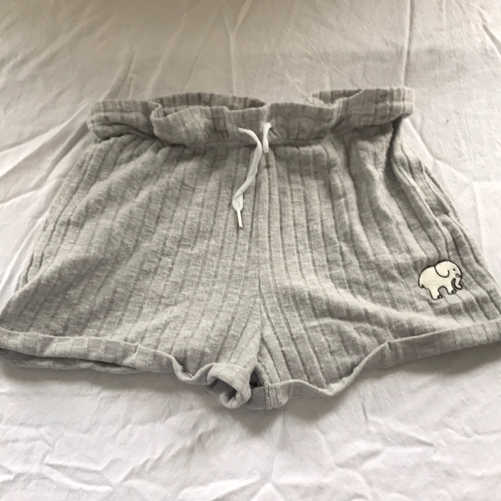 Grey sleeping shorts